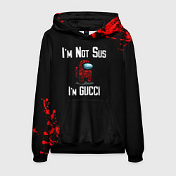 Толстовка-худи мужская Among Us Gucci, цвет: 3D-черный