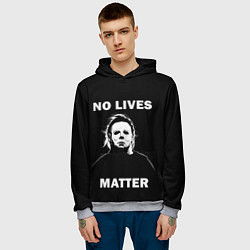 Толстовка-худи мужская MICHAEL MYERS, цвет: 3D-меланж — фото 2