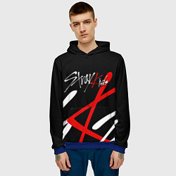 Толстовка-худи мужская STRAY KIDS, цвет: 3D-синий — фото 2