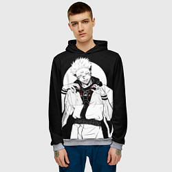 Толстовка-худи мужская Сукуна, цвет: 3D-меланж — фото 2