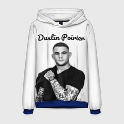 Толстовка-худи мужская Dustin Poirier, цвет: 3D-синий