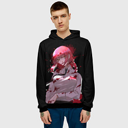 Толстовка-худи мужская Makima Chainsaw Man, цвет: 3D-черный — фото 2