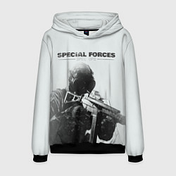 Толстовка-худи мужская Special Forces, цвет: 3D-черный