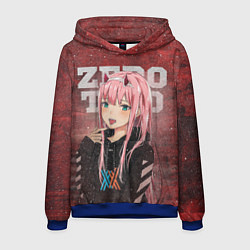 Толстовка-худи мужская Zero Two, цвет: 3D-синий