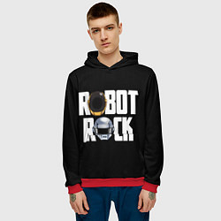 Толстовка-худи мужская Robot Rock, цвет: 3D-красный — фото 2