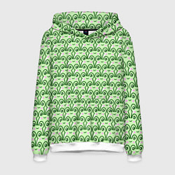 Толстовка-худи мужская Милые лягушки, цвет: 3D-белый