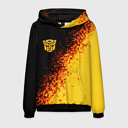 Толстовка-худи мужская Bumblebee, цвет: 3D-черный