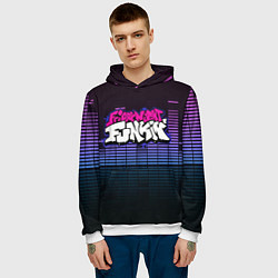Толстовка-худи мужская Friday Night Funkin, цвет: 3D-белый — фото 2