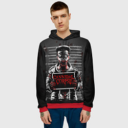 Толстовка-худи мужская Cannibal Corpse, цвет: 3D-красный — фото 2