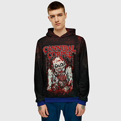 Толстовка-худи мужская Cannibal Corpse, цвет: 3D-синий — фото 2