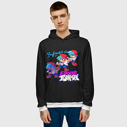 Толстовка-худи мужская Friday Night Funkin, цвет: 3D-белый — фото 2