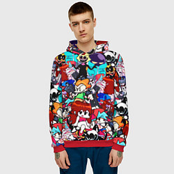 Толстовка-худи мужская FRIDAY NIGHT FUNKIN, цвет: 3D-красный — фото 2