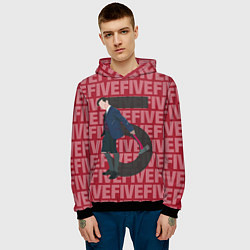 Толстовка-худи мужская FIVE FIVE FIVE, цвет: 3D-черный — фото 2