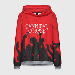 Толстовка-худи мужская Cannibal Corpse Труп Каннибала Z, цвет: 3D-меланж