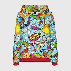 Толстовка-худи мужская Комиксы, цвет: 3D-красный