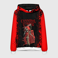 Толстовка-худи мужская Cannibal Corpse Труп Каннибала Z, цвет: 3D-белый