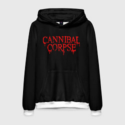 Толстовка-худи мужская Cannibal Corpse, цвет: 3D-белый