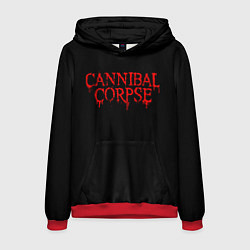 Толстовка-худи мужская Cannibal Corpse, цвет: 3D-красный
