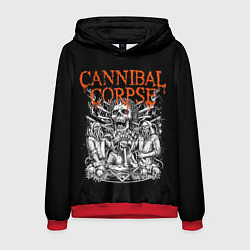 Толстовка-худи мужская Cannibal Corpse, цвет: 3D-красный