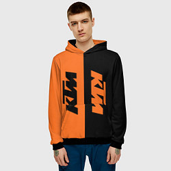 Толстовка-худи мужская KTM КТМ Z, цвет: 3D-черный — фото 2