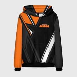 Толстовка-худи мужская KTM КТМ, цвет: 3D-черный