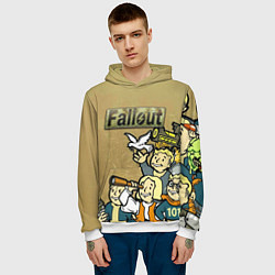 Толстовка-худи мужская Волтбои, цвет: 3D-белый — фото 2