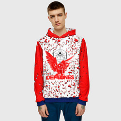 Толстовка-худи мужская Deftones, цвет: 3D-синий — фото 2