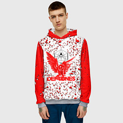 Толстовка-худи мужская Deftones, цвет: 3D-меланж — фото 2