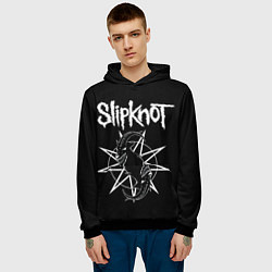 Толстовка-худи мужская Skipknot Козел, цвет: 3D-черный — фото 2