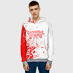 Толстовка-худи мужская Cannibal corpse, цвет: 3D-меланж — фото 2