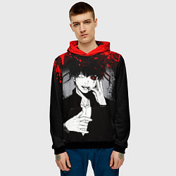 Толстовка-худи мужская ТОКИЙСКИЙ ГУЛЬ TOKYO GHOUL, цвет: 3D-черный — фото 2