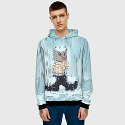 Толстовка-худи мужская МЕДИТАЦИЯ ИНОСКЕ, цвет: 3D-черный — фото 2