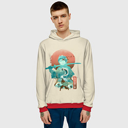 Толстовка-худи мужская Demon Slayer Tanjiro, цвет: 3D-красный — фото 2