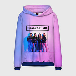 Толстовка-худи мужская BLACKPINK, цвет: 3D-синий