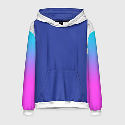 Толстовка-худи мужская NEON GRADIENT FITNESS UNIFORM, цвет: 3D-белый