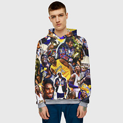 Толстовка-худи мужская КОБИ БРАЙАНТ KOBE BRYANT, цвет: 3D-меланж — фото 2