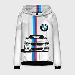 Толстовка-худи мужская BMW БМВ M PERFORMANCE, цвет: 3D-черный