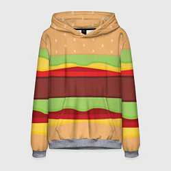 Толстовка-худи мужская Бутерброд, цвет: 3D-меланж