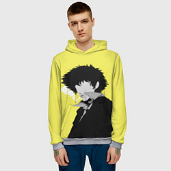 Толстовка-худи мужская Cowboy Bebop Спайк Шпигель, цвет: 3D-меланж — фото 2
