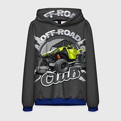 Толстовка-худи мужская Внедорожный, цвет: 3D-синий