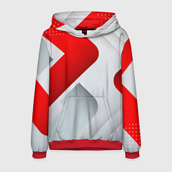 Мужская толстовка 3D SPORT STYLE RED WHITE