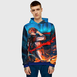 Толстовка-худи мужская Tartaglia art, цвет: 3D-синий — фото 2