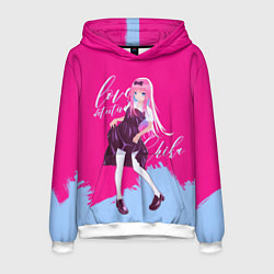 Толстовка-худи мужская Love detective Chika, цвет: 3D-белый