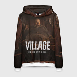 Толстовка-худи мужская RESIDENT EVIL VILLAGE, цвет: 3D-белый