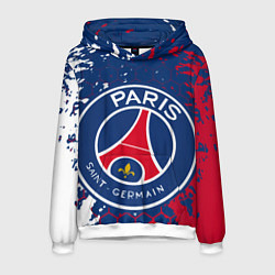 Толстовка-худи мужская ФК ПСЖ FC PSG PARIS SG, цвет: 3D-белый