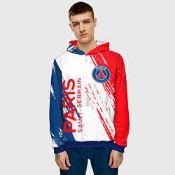 Толстовка-худи мужская ФК ПСЖ FC PSG PARIS SG, цвет: 3D-синий — фото 2