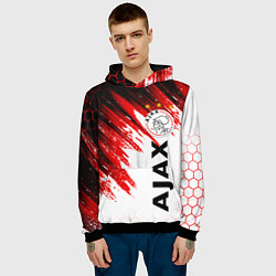 Толстовка-худи мужская FC AJAX AMSTERDAM ФК АЯКС, цвет: 3D-черный — фото 2