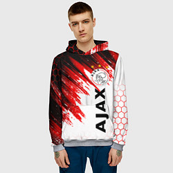 Толстовка-худи мужская FC AJAX AMSTERDAM ФК АЯКС, цвет: 3D-меланж — фото 2