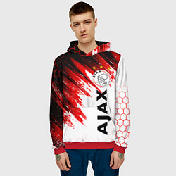 Толстовка-худи мужская FC AJAX AMSTERDAM ФК АЯКС, цвет: 3D-красный — фото 2