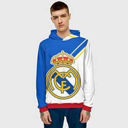 Толстовка-худи мужская REAL MADRID РЕАЛ МАДРИД, цвет: 3D-красный — фото 2